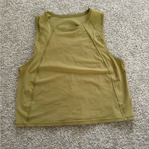 green Lululemon tank top